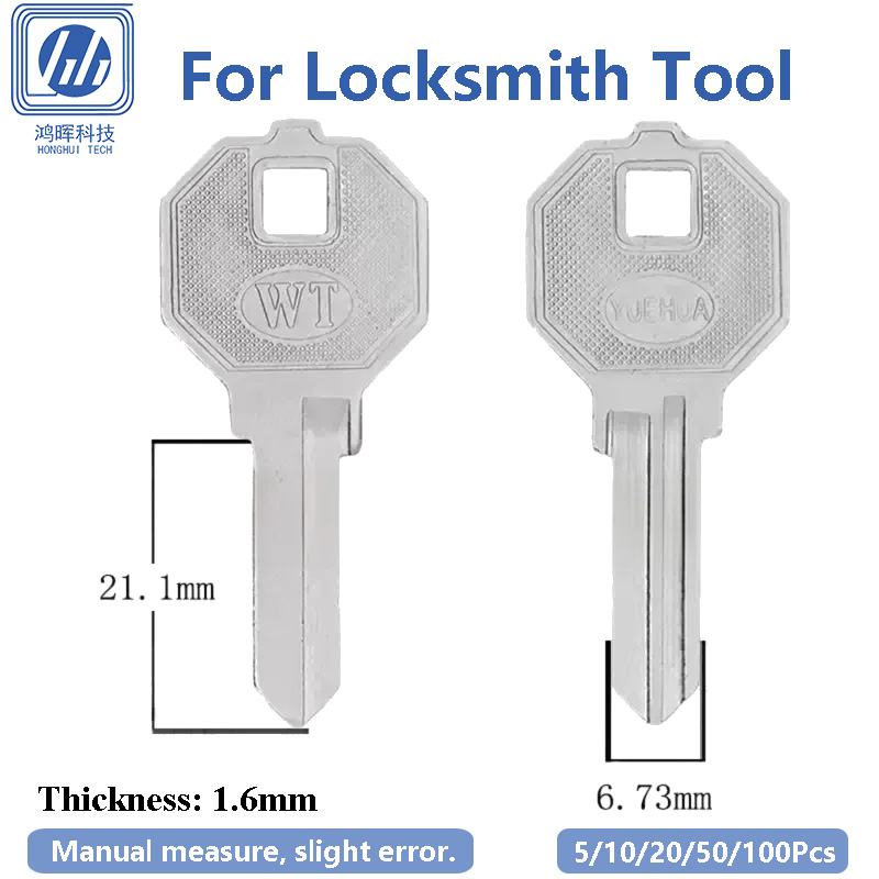 Cabinet Lock Key - 5-100 Stuks/Lot WT Links Ongeslepen Koperen