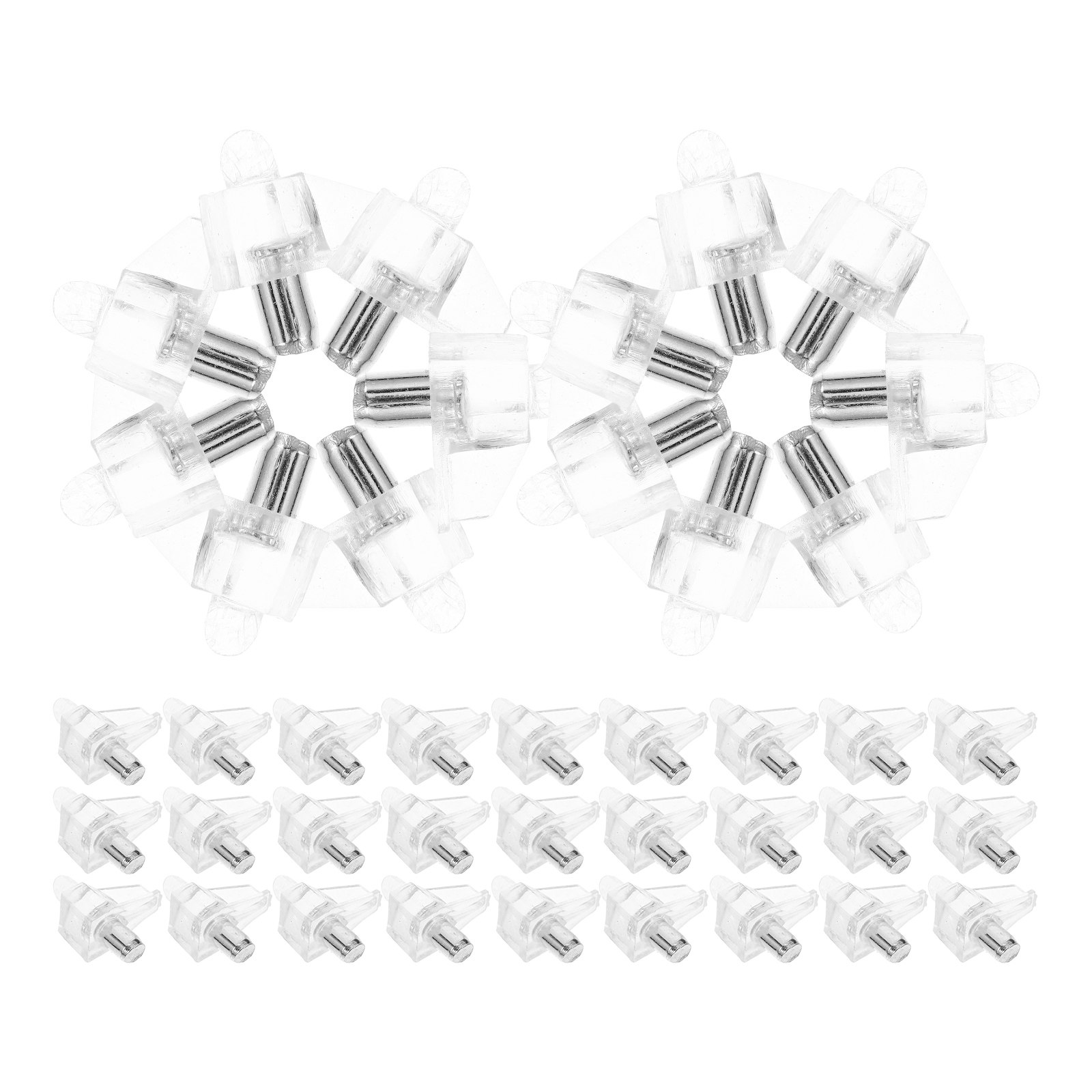 Shelf Peg Support - 100 stuks planksteunen, transparante planknagels, hardware-accessoires,