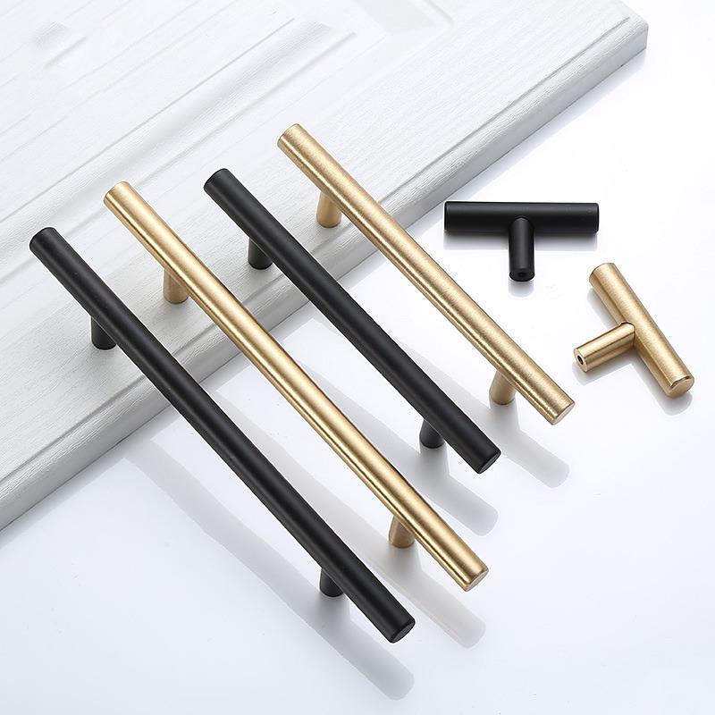 Furniture Hardware Gold - Moderne goud geborstelde rechte kast handgrepen