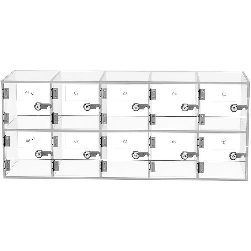 Cabinet Lock Key - Telefoonopbergkast, 10 vakken, acryl materiaal met