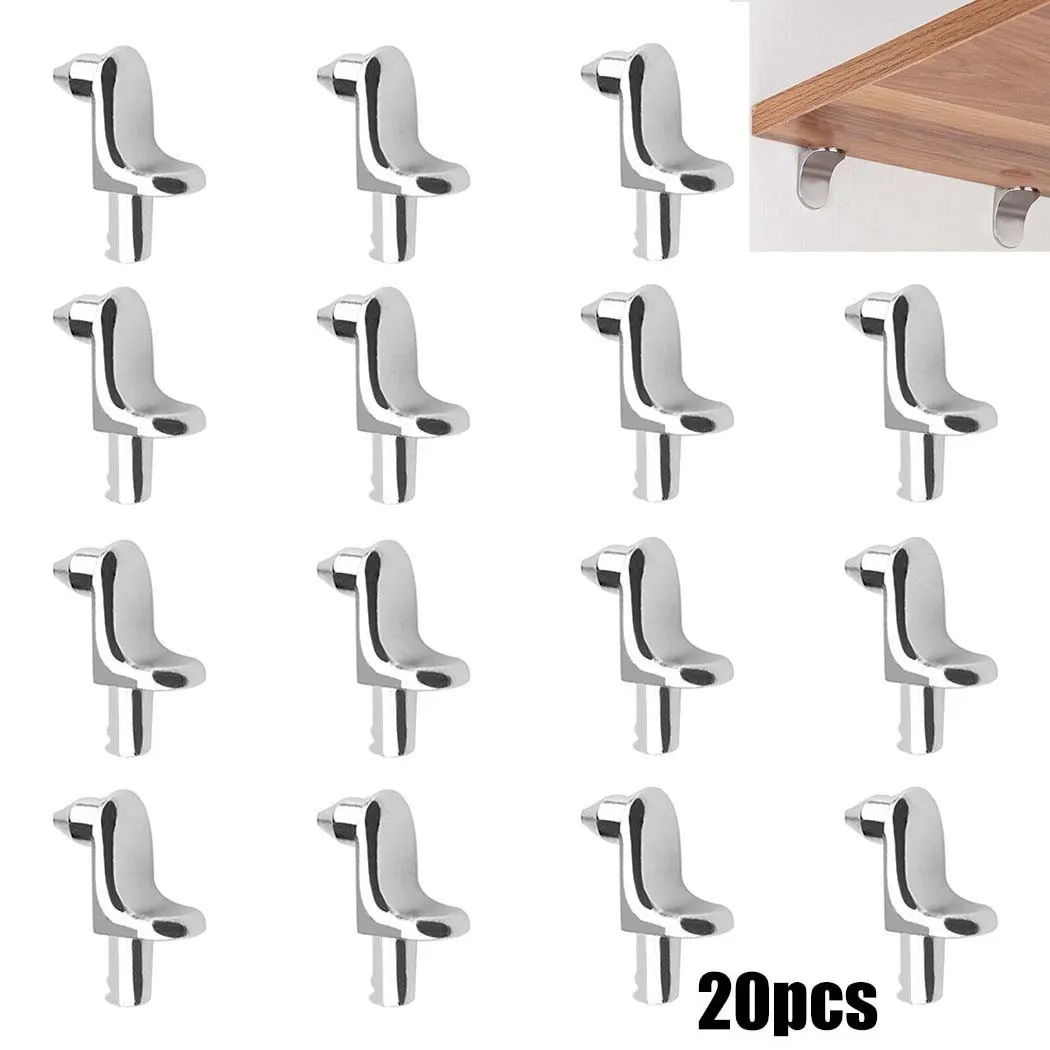 Shelf Peg Support - 20Pc Roestvrijstalen Planksteun Studs Keukenkast Kast