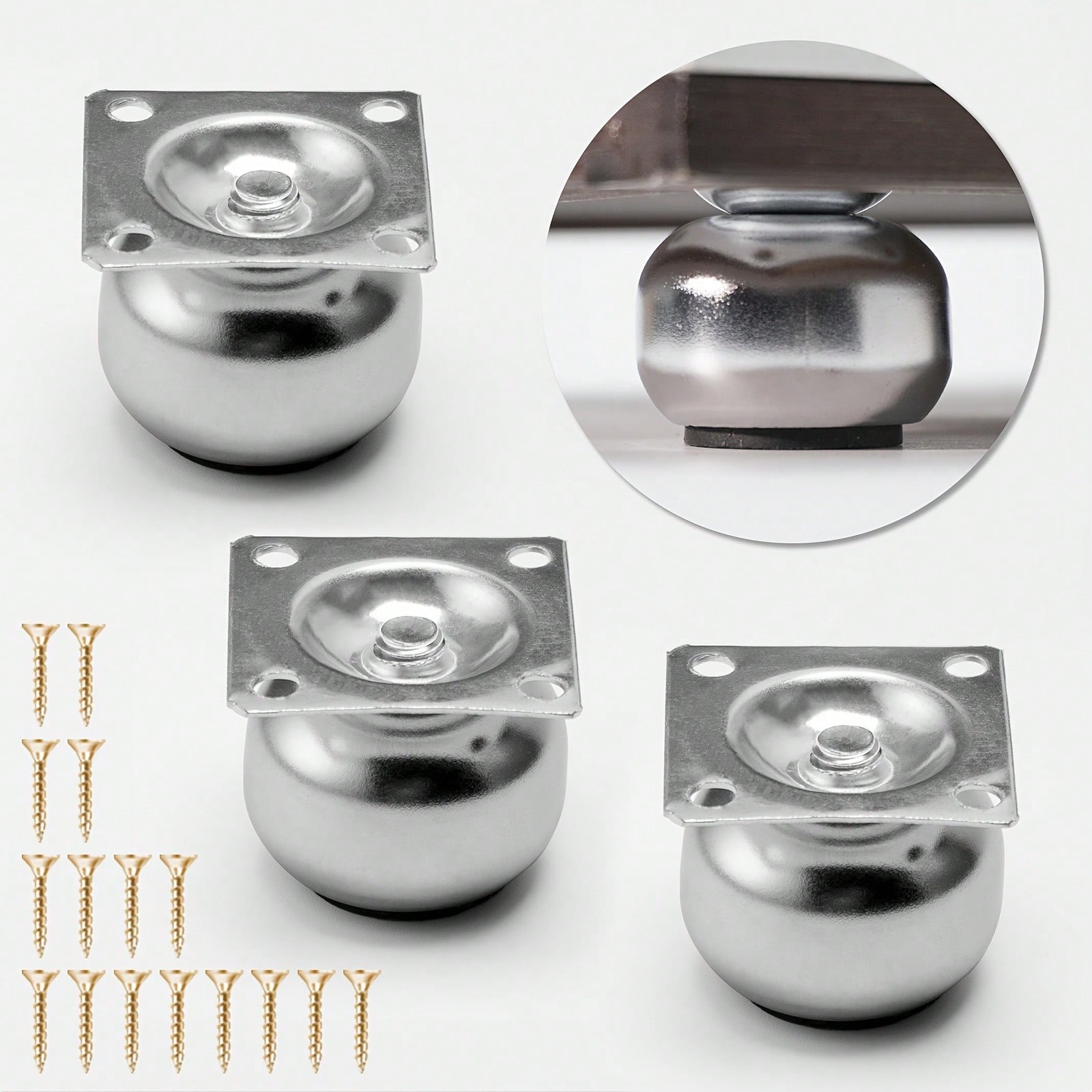 Furniture Leg Set - [4 Stuks Metalen Meubelpoten] 4 Stuks