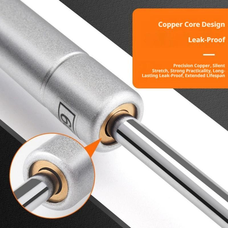 Soft Close Hinge - 28cm gasveerliftsteun, zilveren hydraulische kastscharnierdekselsteun met