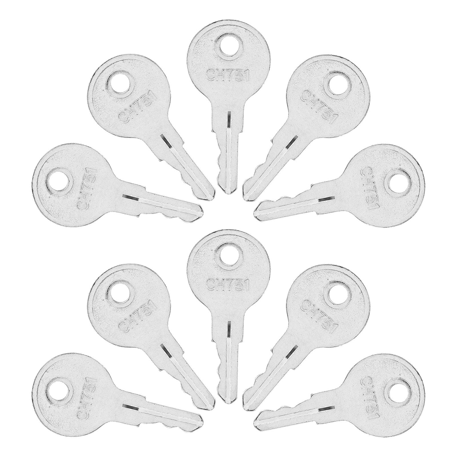 Cabinet Lock Key - 10 stuks universele Rv-sleutels, zware vervanging,