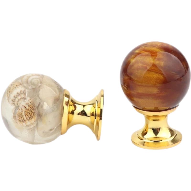 Furniture Hardware Gold - Amber Shell Tiger Eye Gold Kast