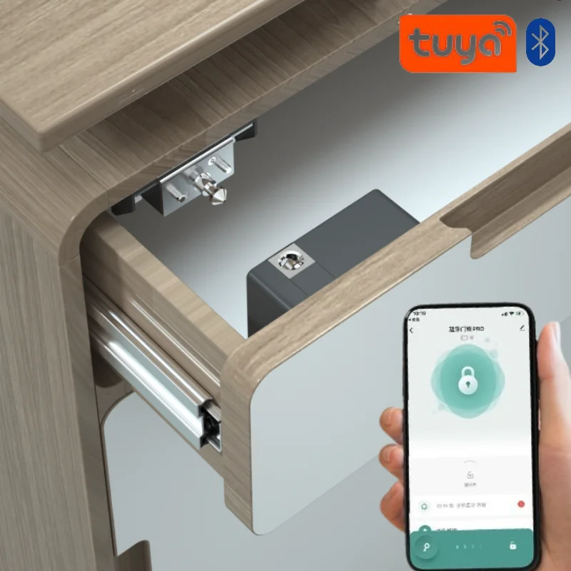 Furniture Hardware Latch - Tuya Smart Kastdeurslot Keyless Onzichtbaar Elektronisch