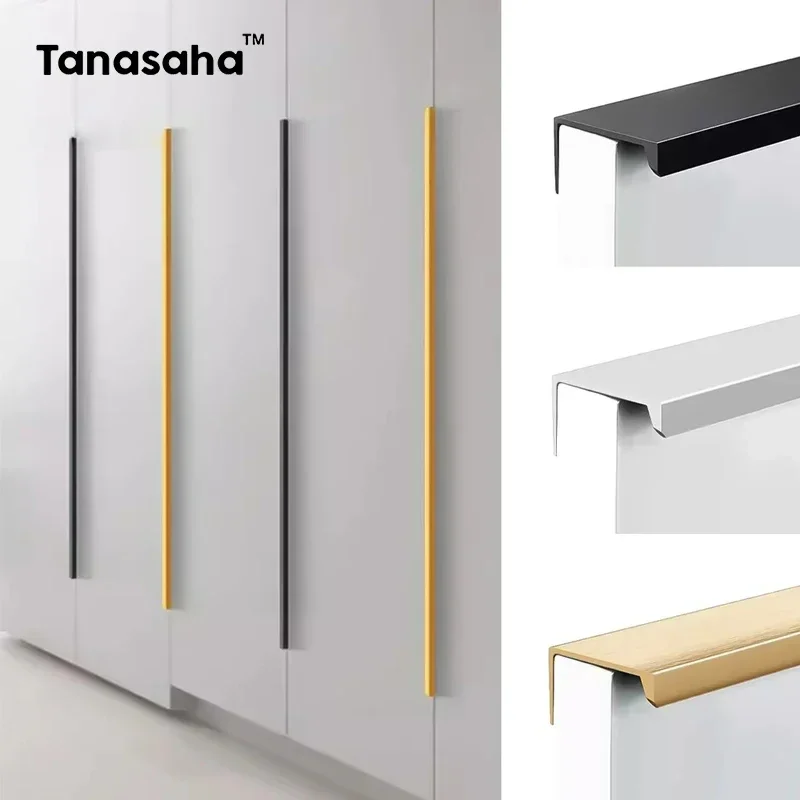 Furniture Hardware Gold - Verborgen meubelgrepen Matzwart Goud Zilver Keukenkast