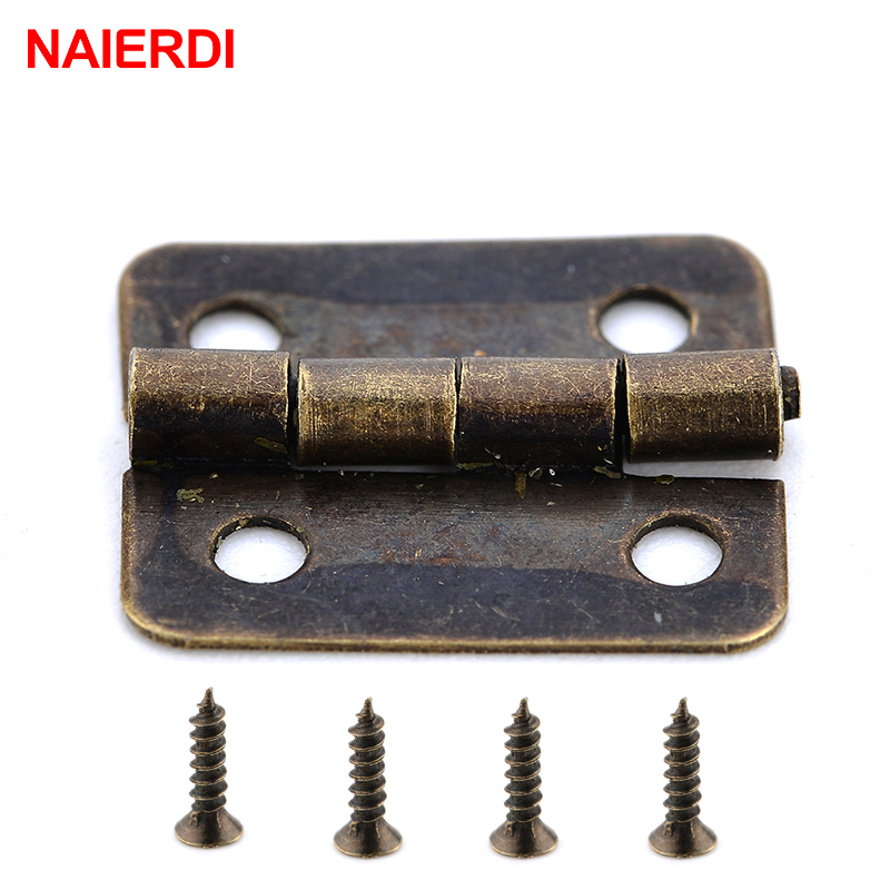 Furniture Hardware Gold - 50 Pcs Naierdi Antieke Scharnier Mini