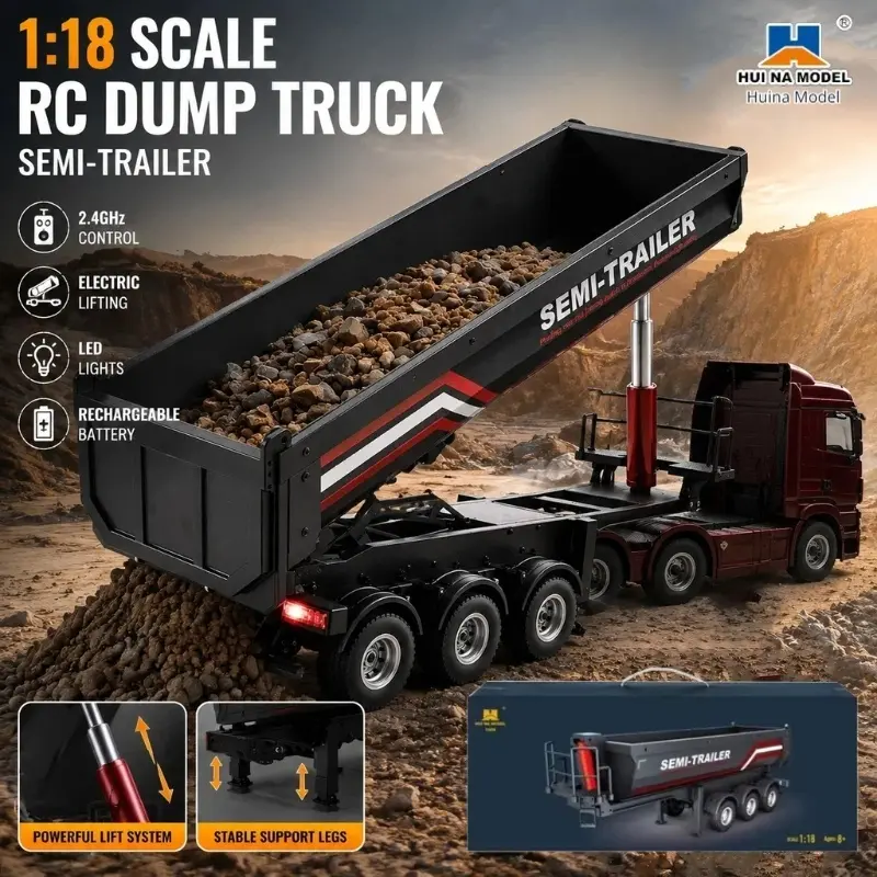 Huina 1/18 1509 RC Semi-Dump T - Furniture Leg Set recensie en prijs