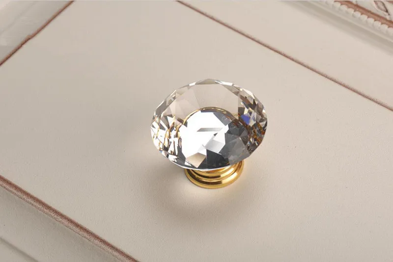 Kristallen gouden kastknoppen, - Furniture Hardware Gold recensie en prijs