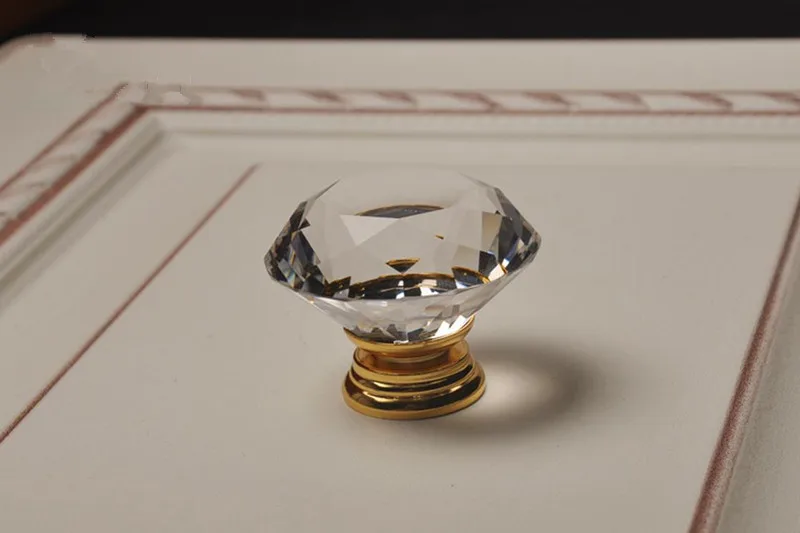 Kristallen gouden kastknoppen, - Furniture Hardware Gold recensie en prijs