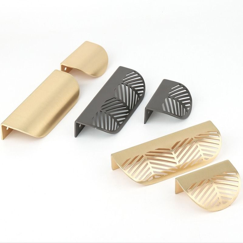 Bladvormig handvat goud gebors - Furniture Hardware Gold recensie en prijs