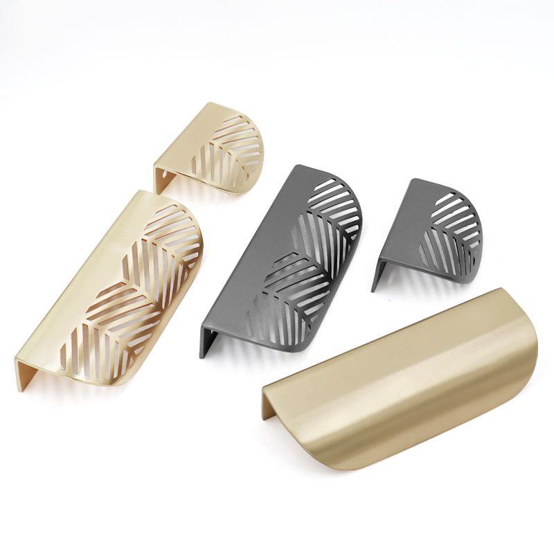Bladvormig handvat goud gebors - Furniture Hardware Gold recensie en prijs