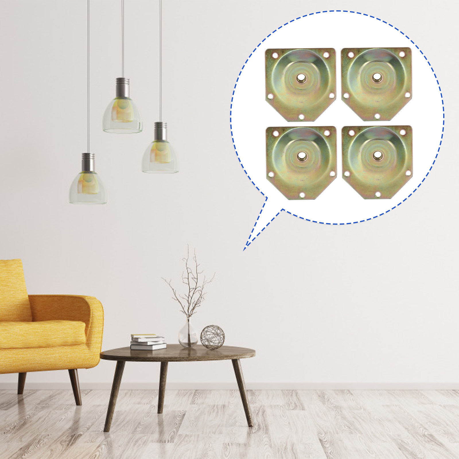 4 Stuks Moer Set 12 Graden Sch - Furniture Leg Set recensie en prijs