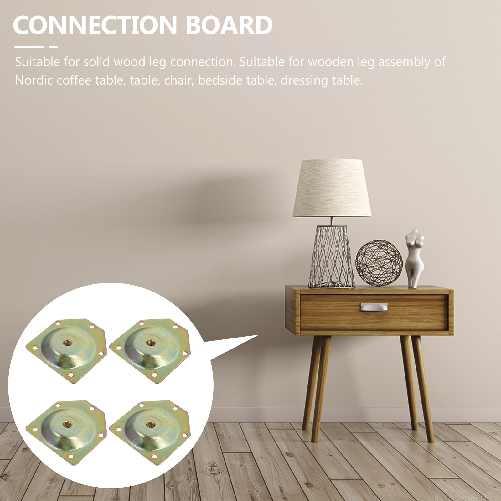 4 Stuks Moer Set 12 Graden Sch - Furniture Leg Set recensie en prijs