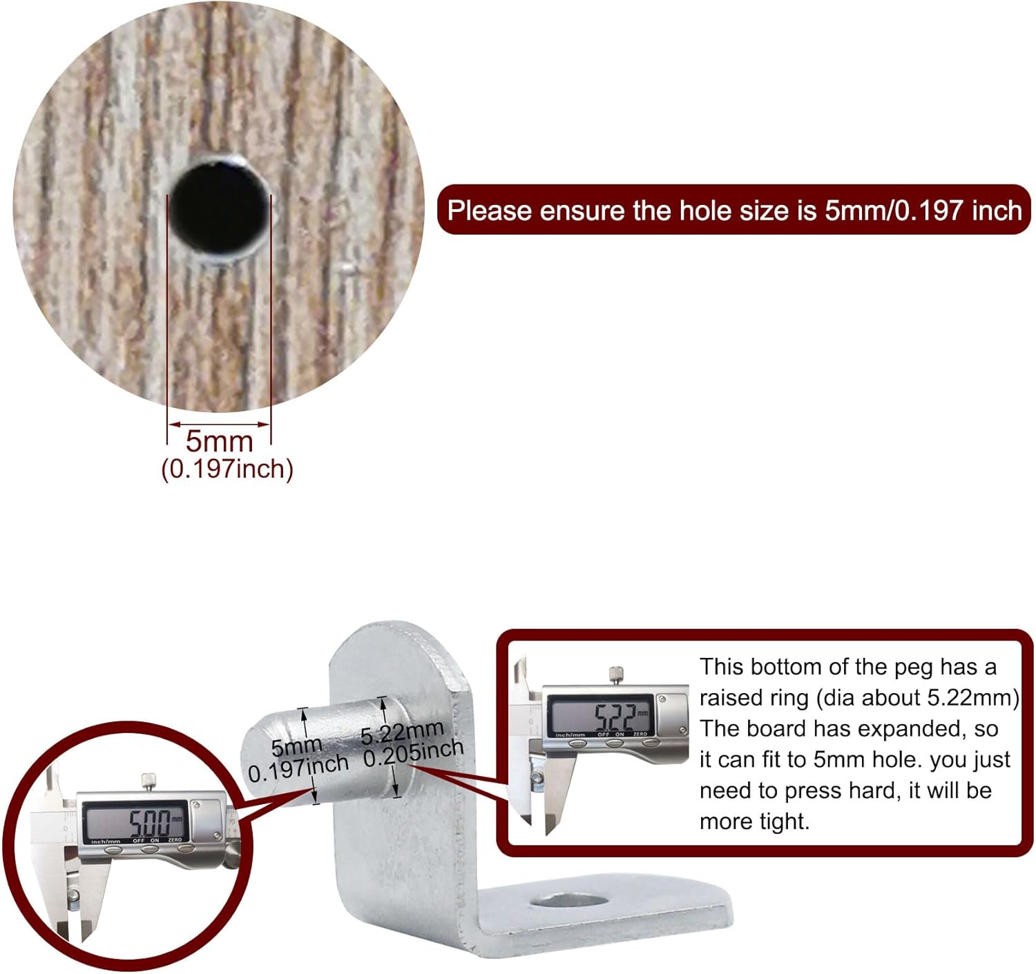 5mm Plankpinnen L-vormige Kast - Shelf Peg Support recensie en prijs