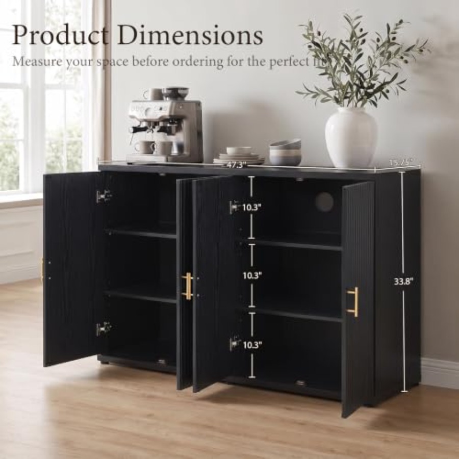 47,3 W Modern gegroefd dressoi - Soft Close Hinge recensie en prijs